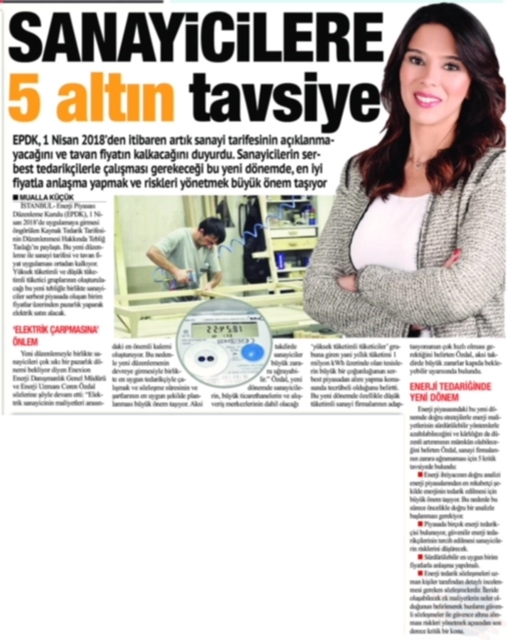 Sanayide 5 altın tavsiye